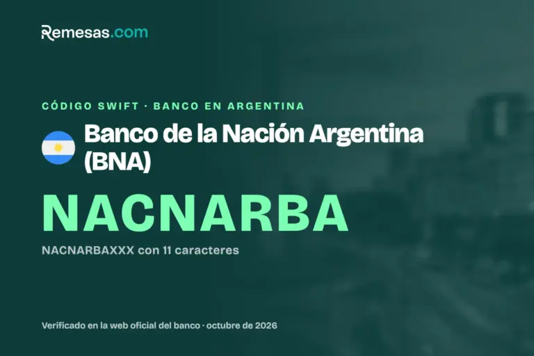 Código SWIFT del Banco de la Nación Argentina (BNA): cómo recibir dinero del extranjero (2026)
