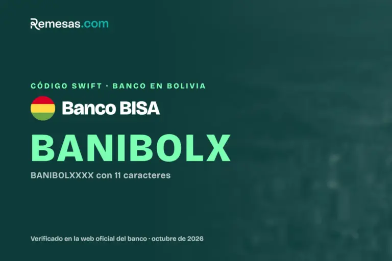 Código SWIFT del Banco BISA: cómo recibir dinero del extranjero (2026)