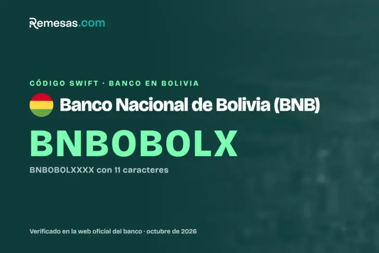 Código SWIFT del Banco Nacional de Bolivia (BNB): cómo recibir dinero del extranjero (2026)