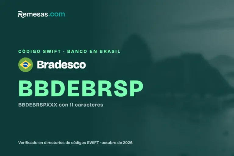 Código SWIFT de Bradesco: cómo recibir dinero del extranjero (2026)
