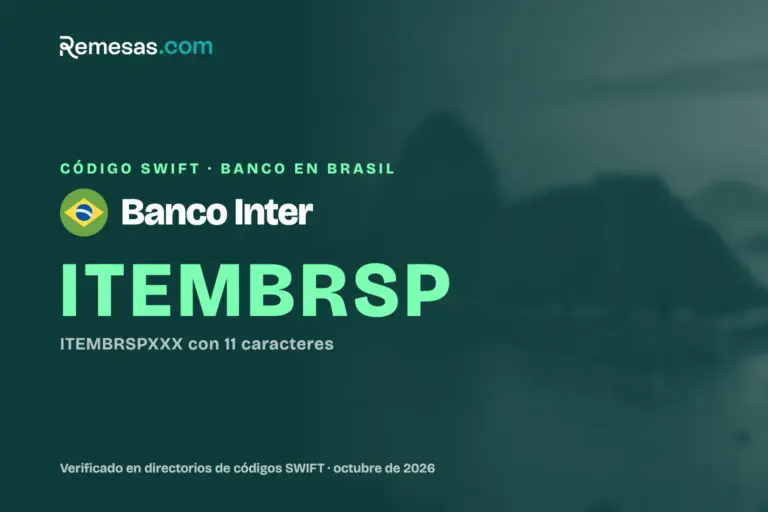 Código SWIFT del Banco Inter: cómo recibir dinero del extranjero (2026)
